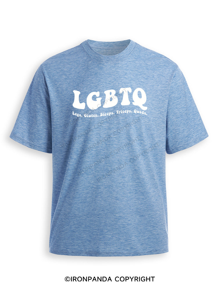 LGBTQ: Legs, Glutes, Biceps, Triceps, Quads Ultra Soft Heather T-Shirt