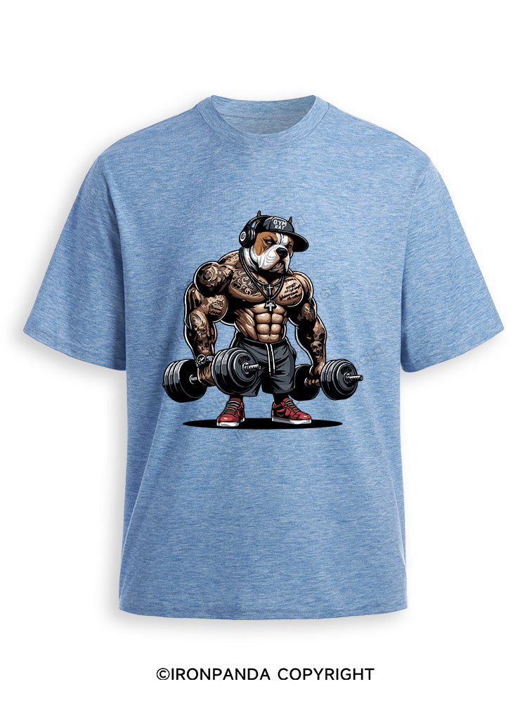 bulldog weightlifting Ultra Soft Heather T-Shirt