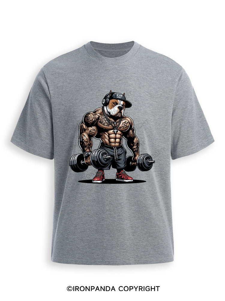 bulldog weightlifting Ultra Soft Heather T-Shirt