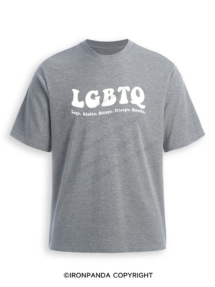 LGBTQ: Legs, Glutes, Biceps, Triceps, Quads Ultra Soft Heather T-Shirt