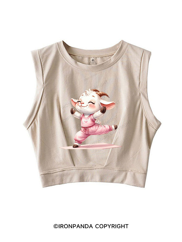 Little Yoga Lamb SLEEVELESS CROP TOPS