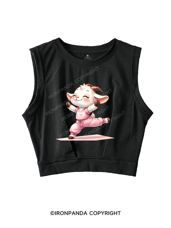 Little Yoga Lamb SLEEVELESS CROP TOPS