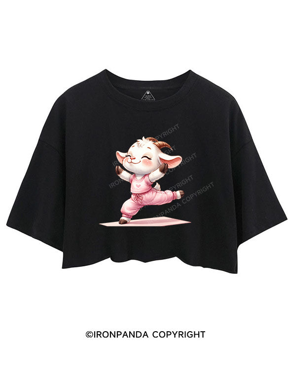 Little Yoga Lamb CROP TOPS