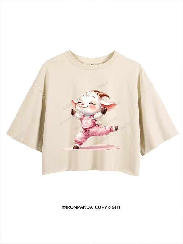 Little Yoga Lamb CROP TOPS