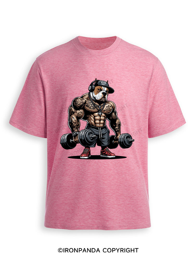 bulldog weightlifting Ultra Soft Heather T-Shirt