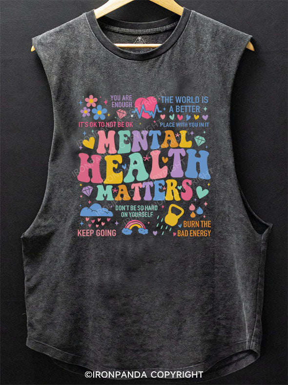MENTAL  HEALTH  MATTERS SCOOP BOTTOM COTTON TANK