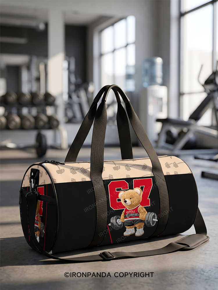 Exercise Bear Duffle Bag