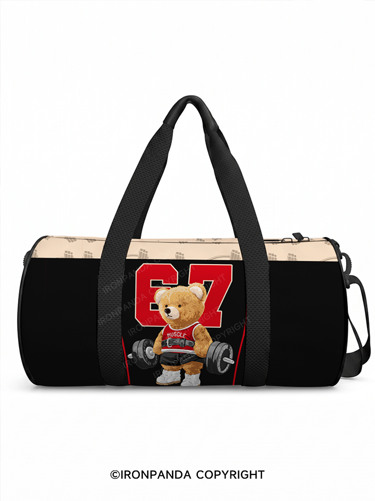 Exercise Bear Duffle Bag
