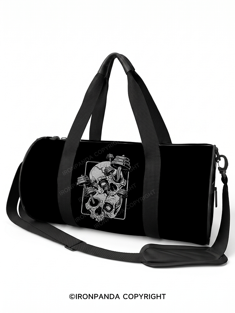 skull barbell Duffle Bag