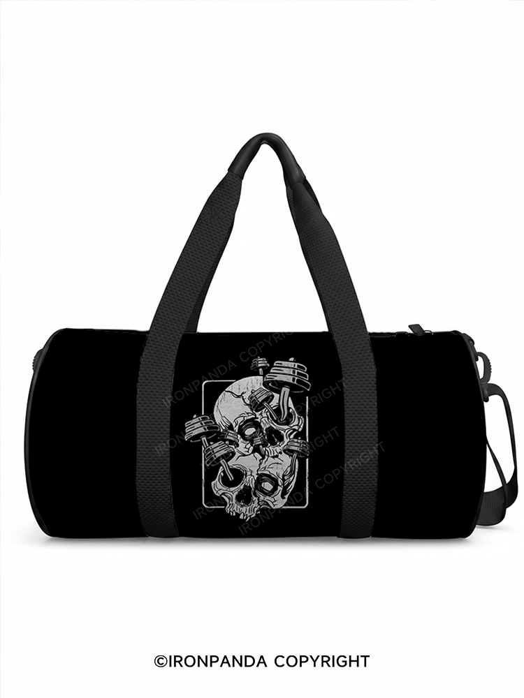 skull barbell Duffle Bag