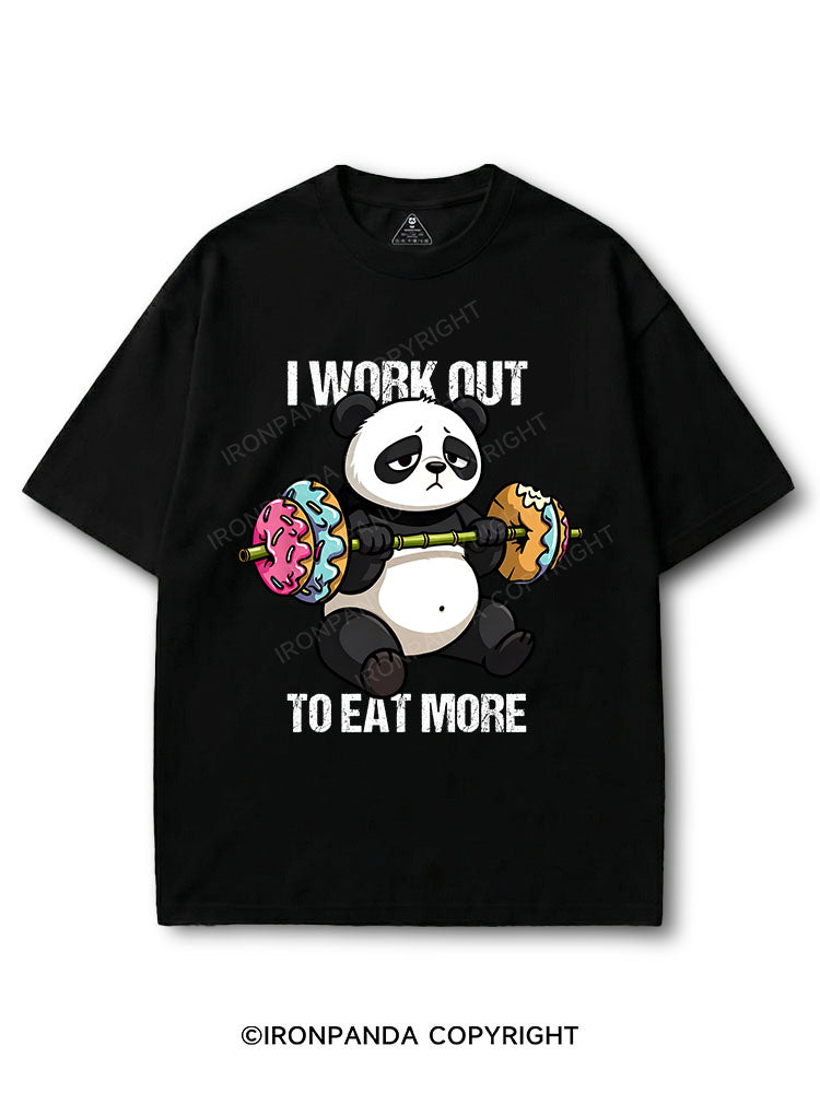 I WORK OUT TO EAT MORE COTTON PUMP COVER