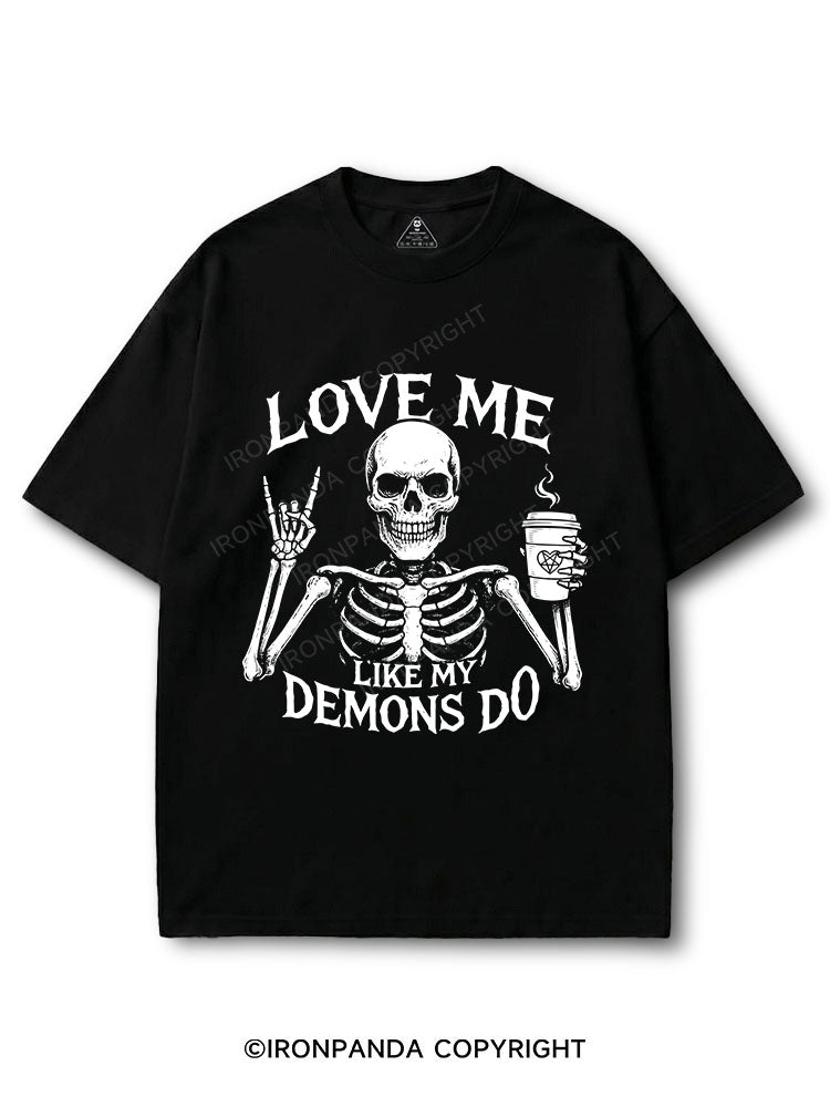 LOVE ME LIKE MY DEMONS DO COTTON PUMP COVER
