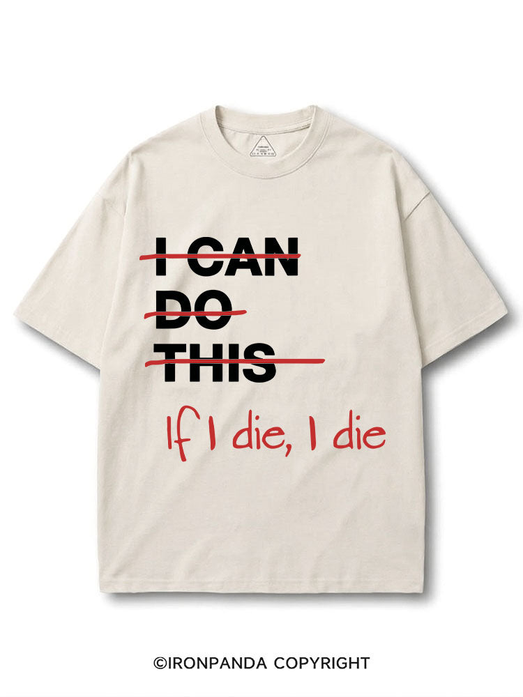 If I die I die COTTON PUMP COVER