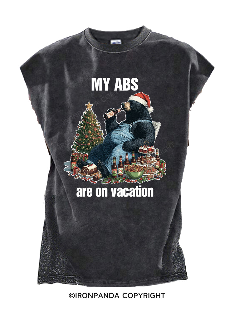 MY ABS ARE AN VACATION Cut Off Tank