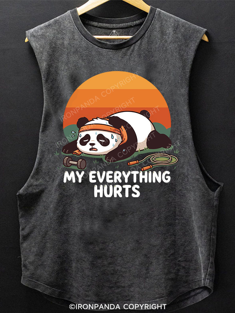 My Everything Hurts Scoop Bottom Cotton Tank