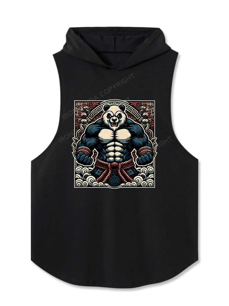Muscle Panda Washed Hooded Tank