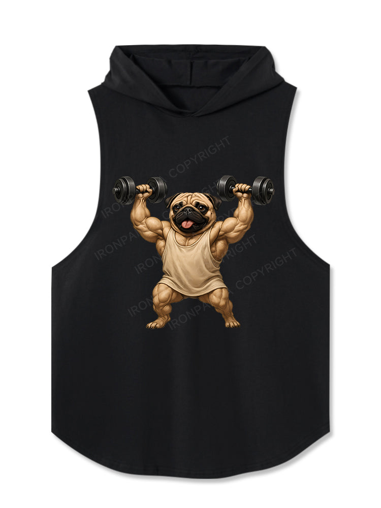 Muscle Pug Hooded Tank