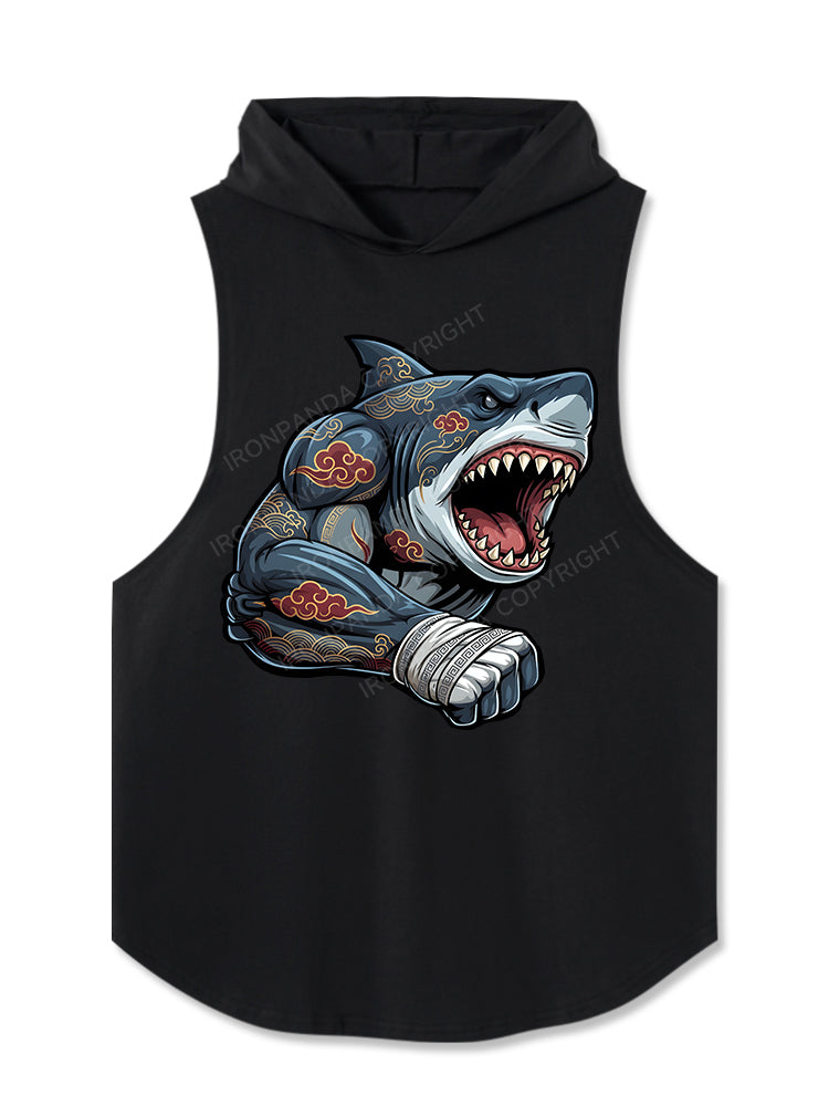 Muscle Shark Hooded Tank