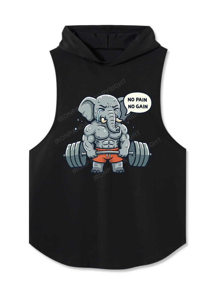 No Pain No Gain Hooded Tank