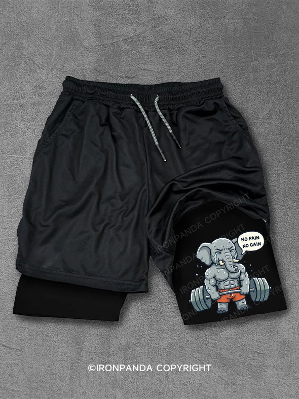 No Pain No Gain Performance Training Shorts