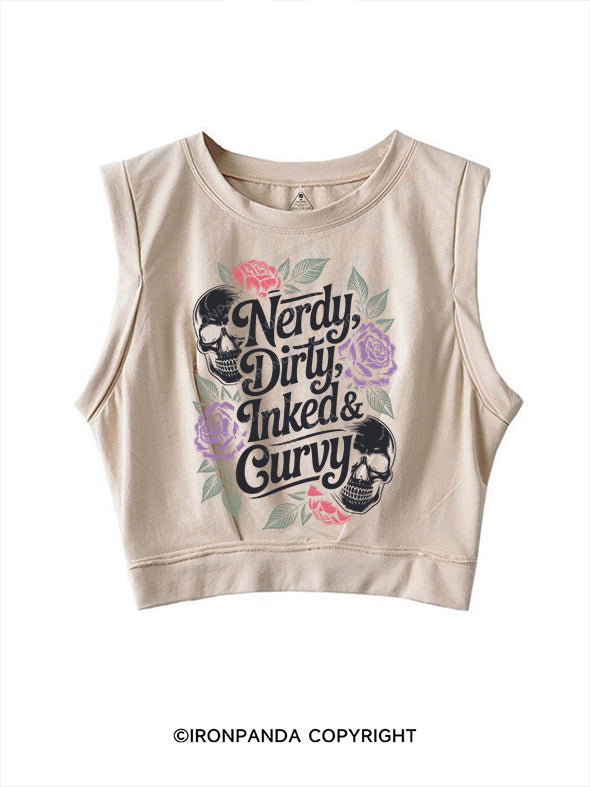 NERDY, DIRTY, INKED & CURVY SLEEVELESS CROP TOPS