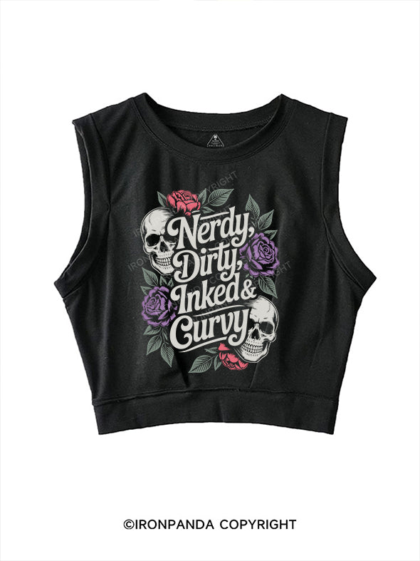 NERDY, DIRTY, INKED & CURVY SLEEVELESS CROP TOPS