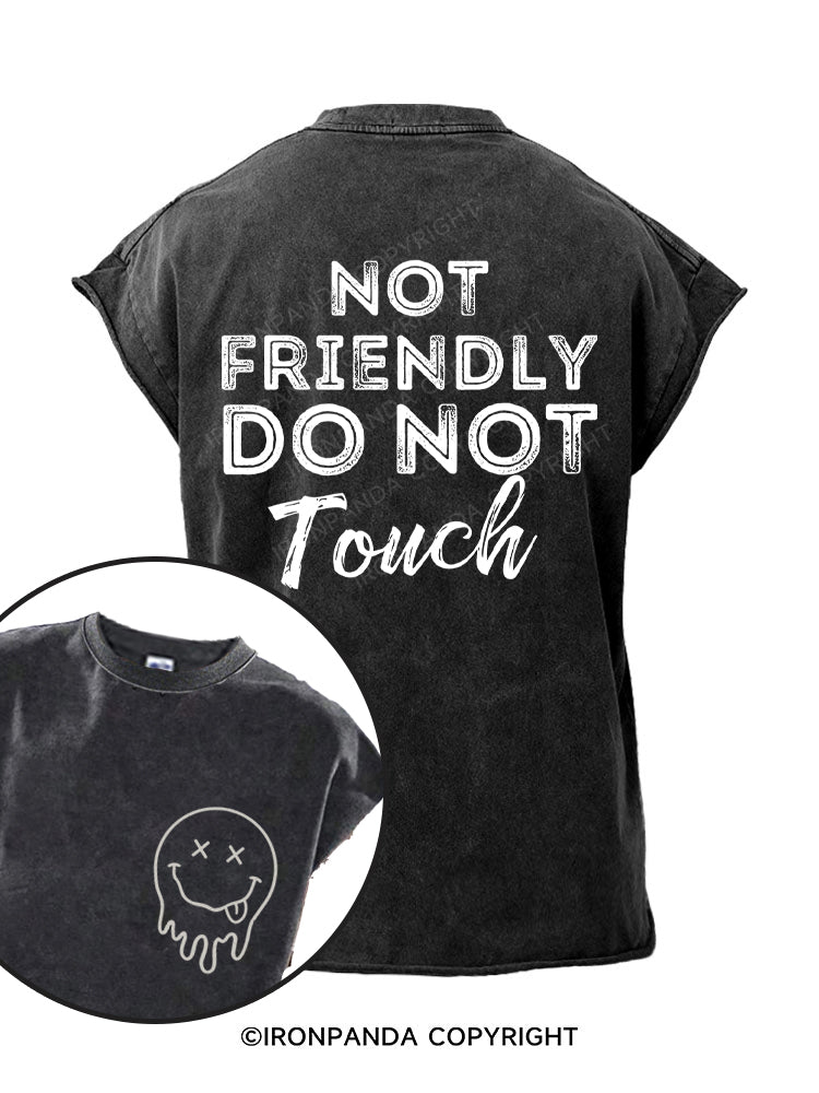 Not friendly, do not touch Printed Cut Off Tank