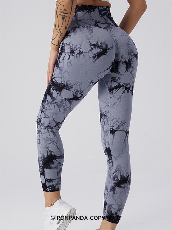 Tie-Dye High-Waist Sculpting Yoga Pants