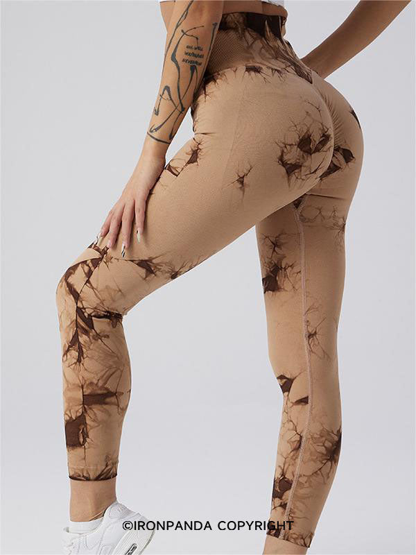 Tie-Dye High-Waist Sculpting Yoga Pants