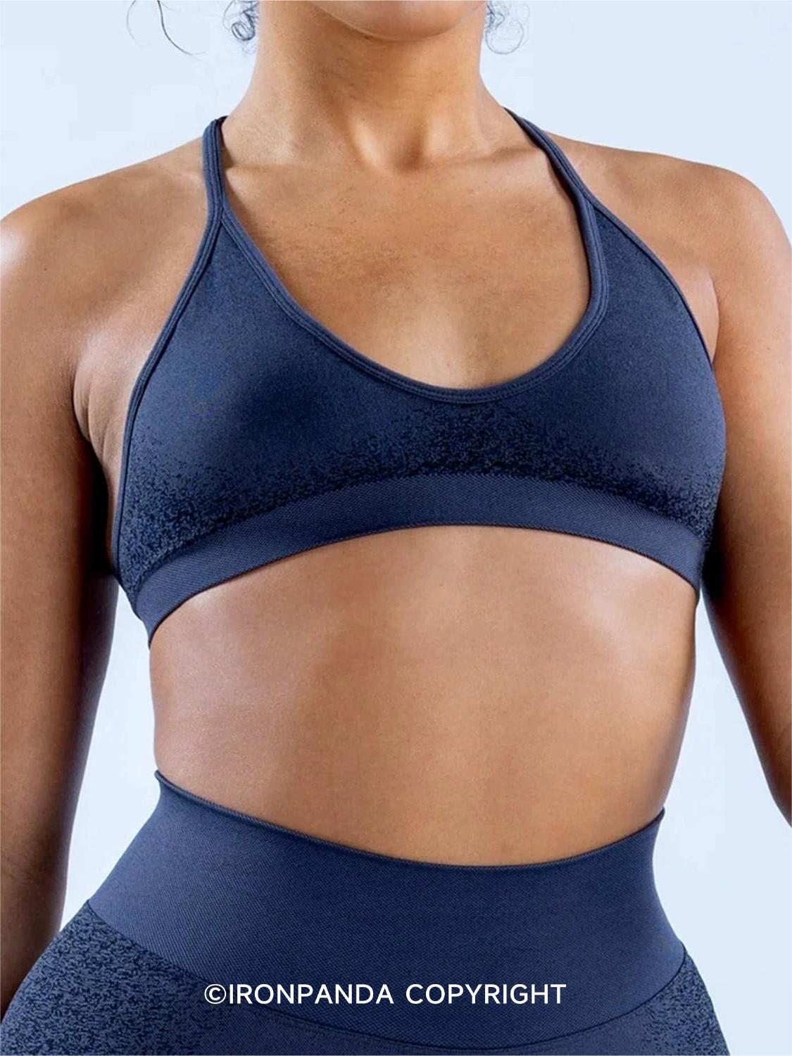 Toned Back Jacquard Sports Bra