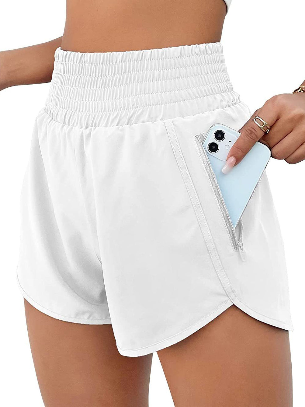 Ironpanda High-Waisted Dual-Layer Performance Shorts