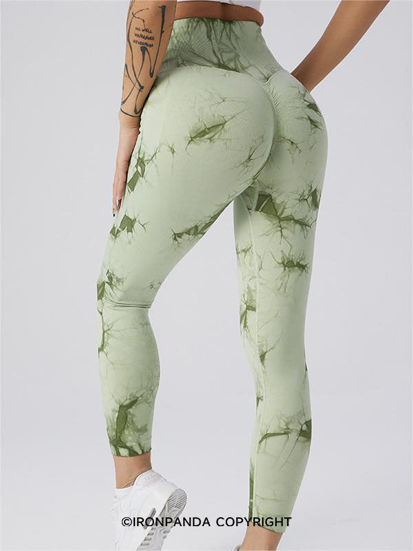 Tie-Dye High-Waist Sculpting Yoga Pants