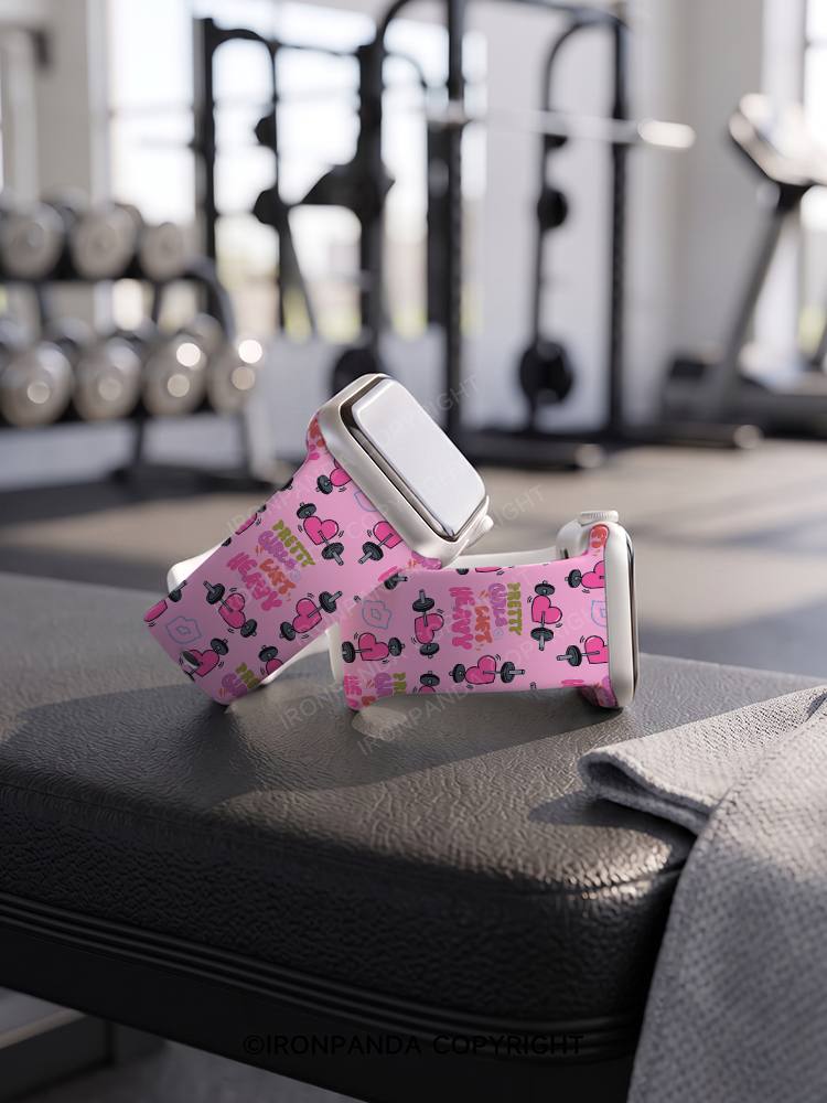 pretty girls lift heavy Watch Band