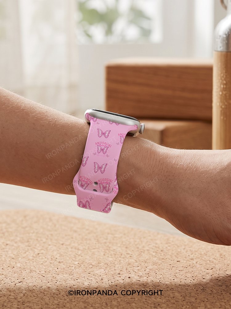 antisocial butterfly Watch Band