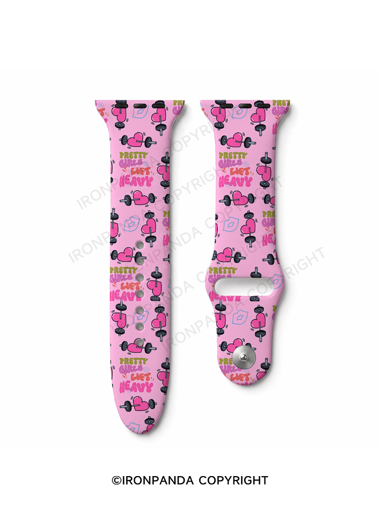 pretty girls lift heavy Watch Band