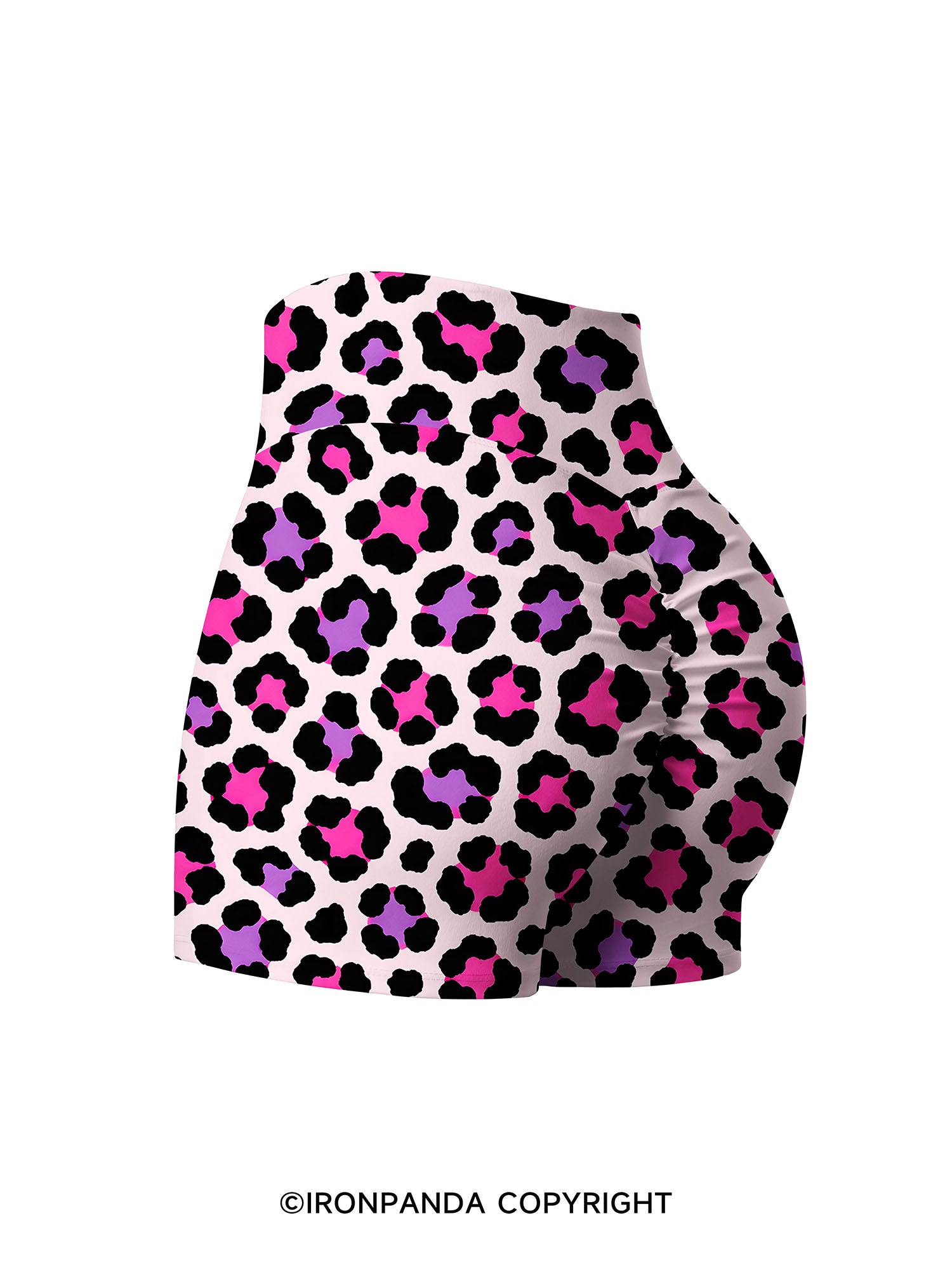 SWEET LEOPARD Printed Yoga Shorts