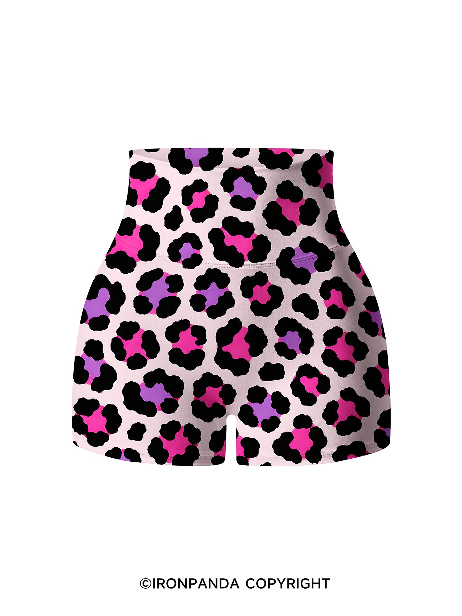 SWEET LEOPARD Printed Yoga Shorts