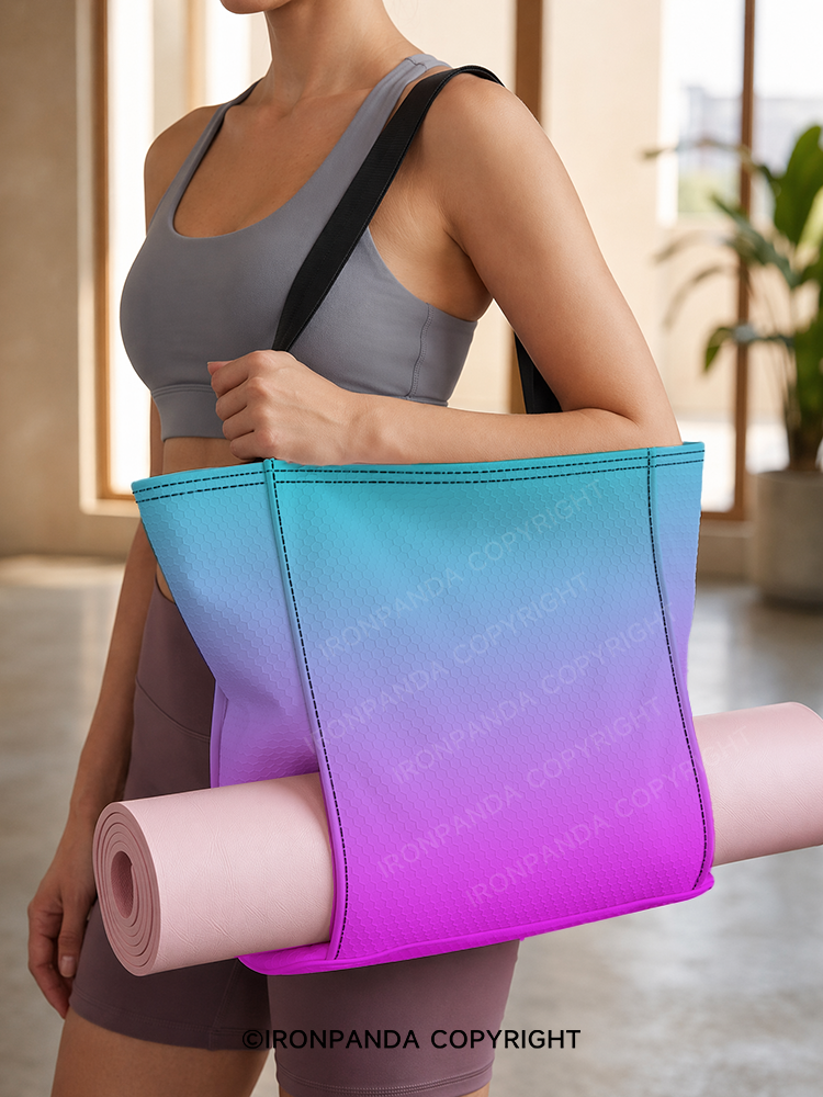 Aurora Ombre Yoga Mat Tote Bag