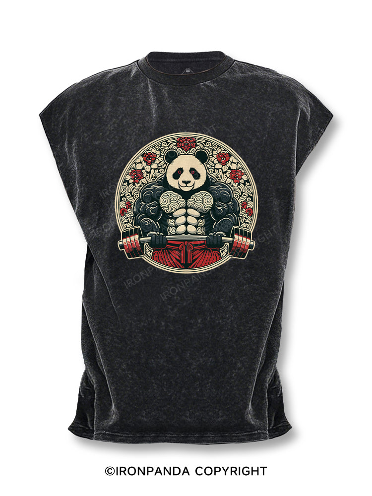 Panda weightlifting Cut Off Tank