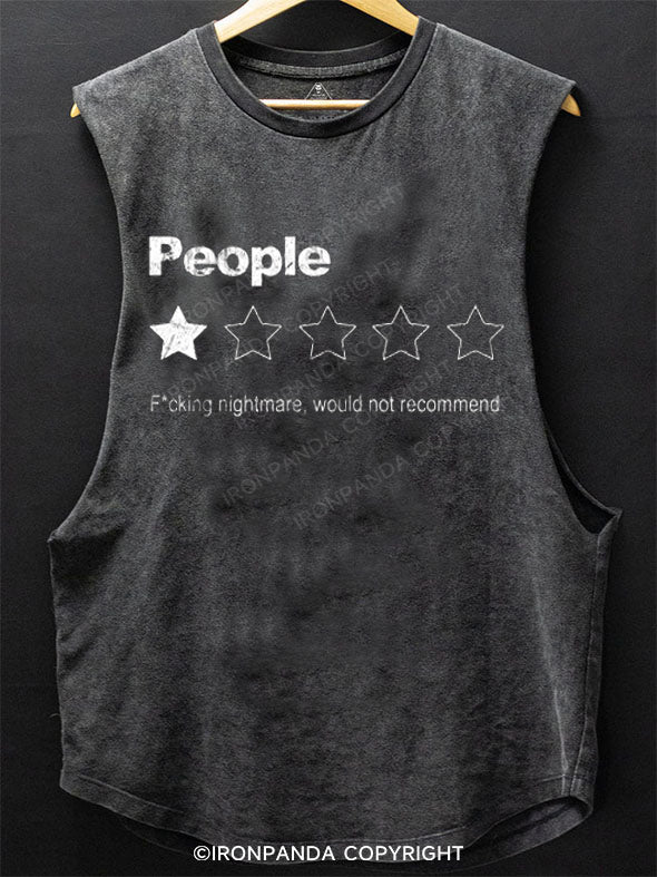 People One Star SCOOP BOTTOM COTTON TANK