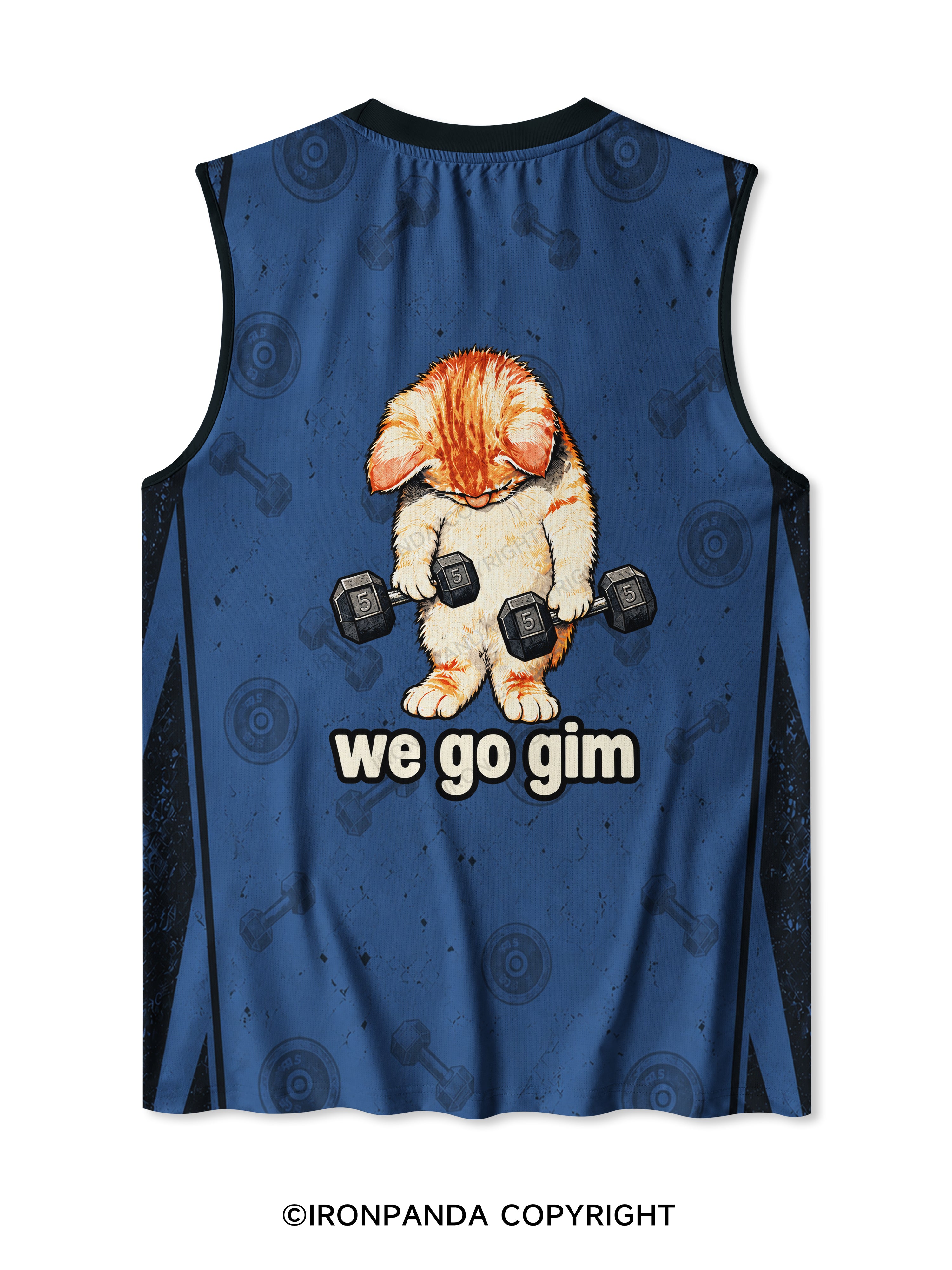 we go gim cat Quick-Dry Mesh Tank