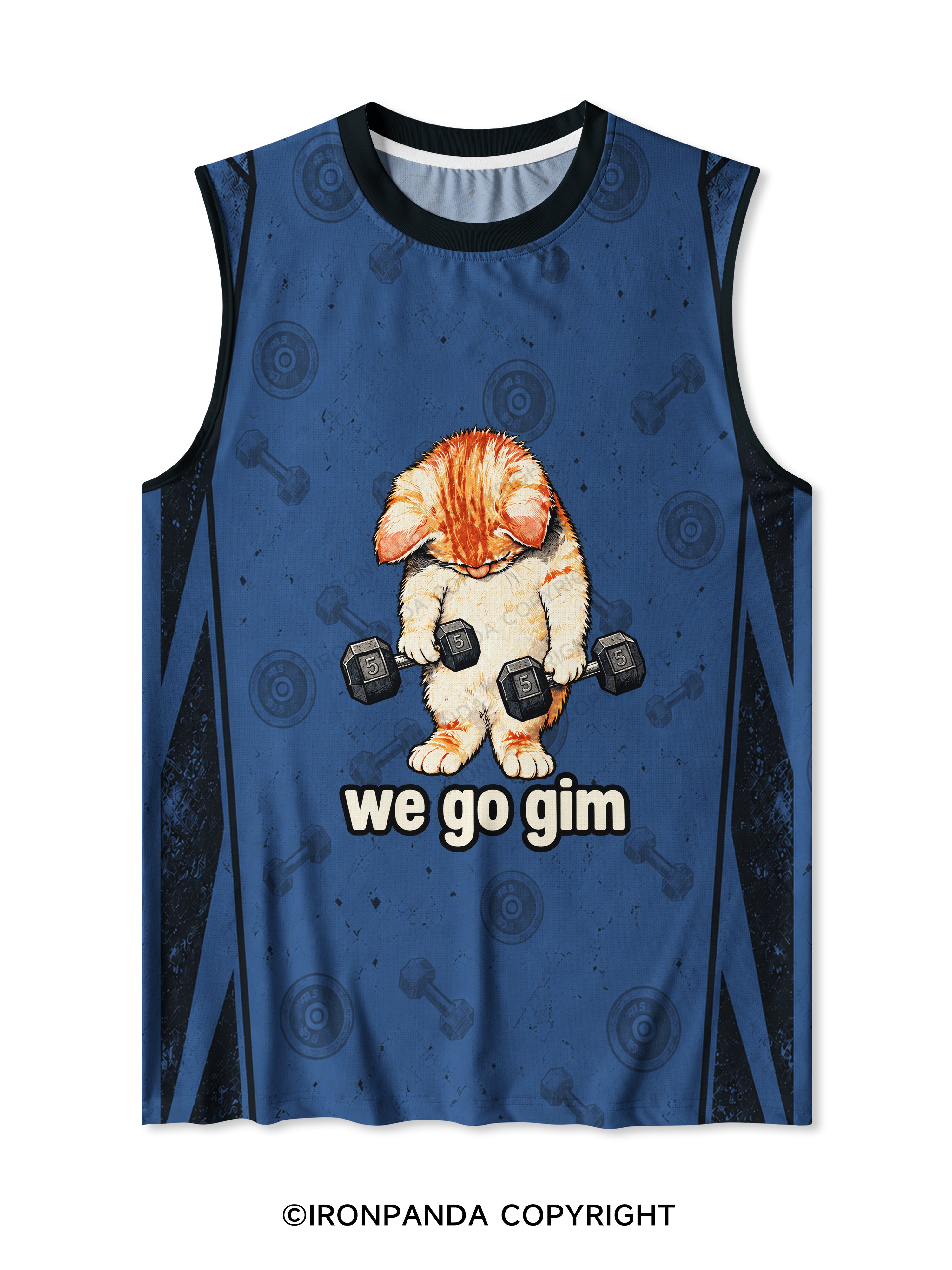 we go gim cat Quick-Dry Mesh Tank