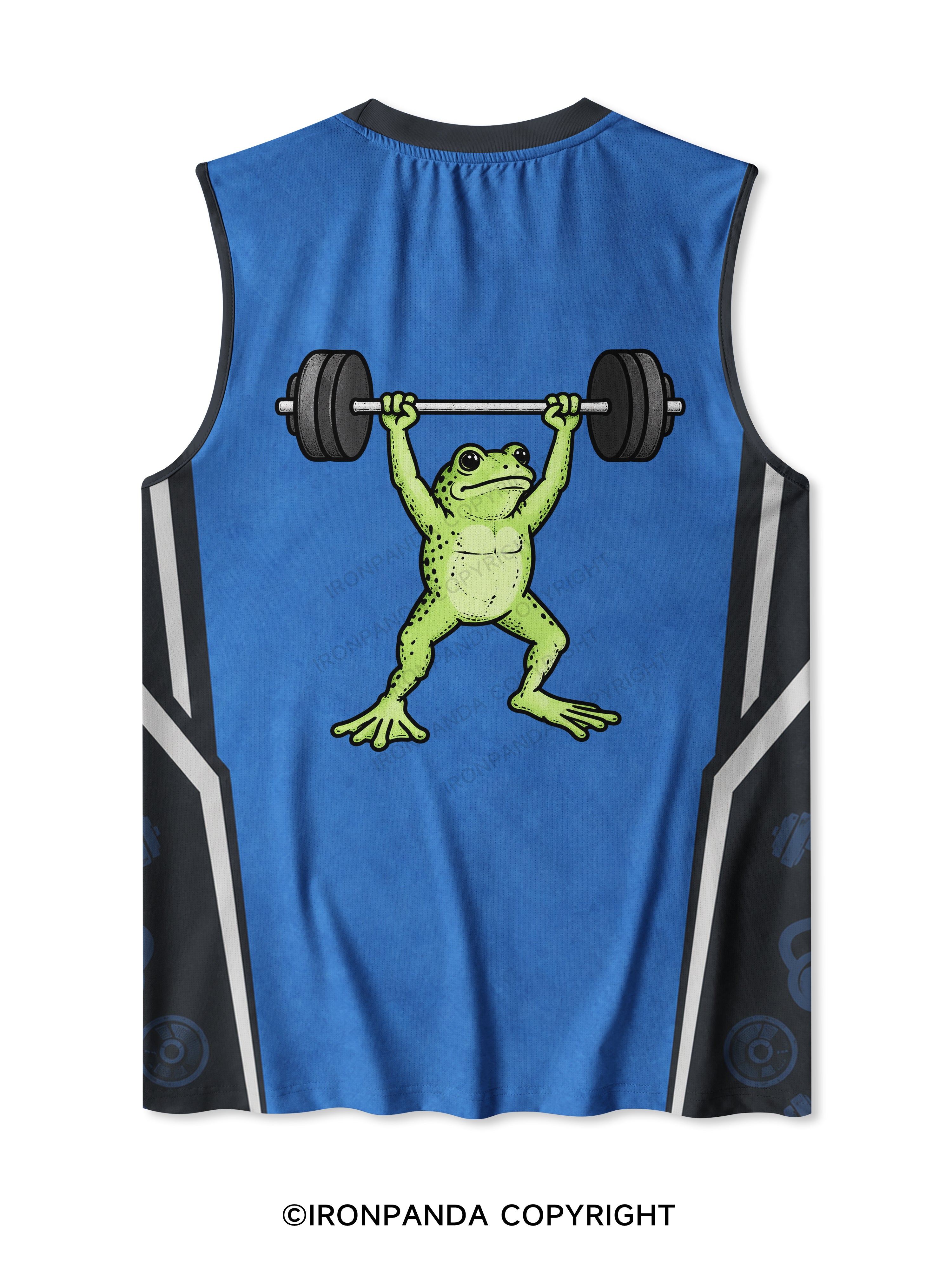 Frog Gym Funny Quick-Dry Mesh Tank