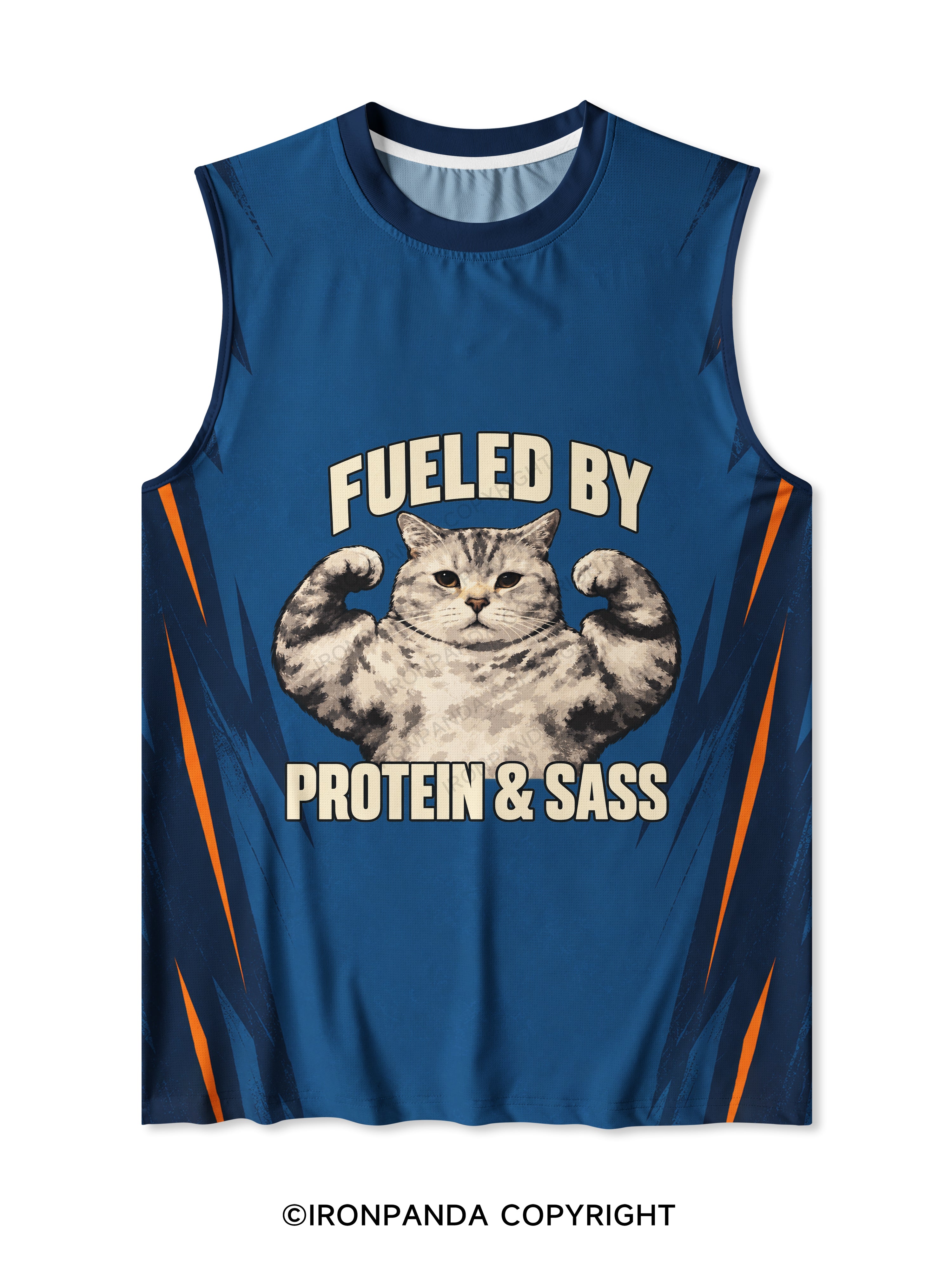 FUELED BY PROTEIN & SASS Quick-Dry Mesh Tank