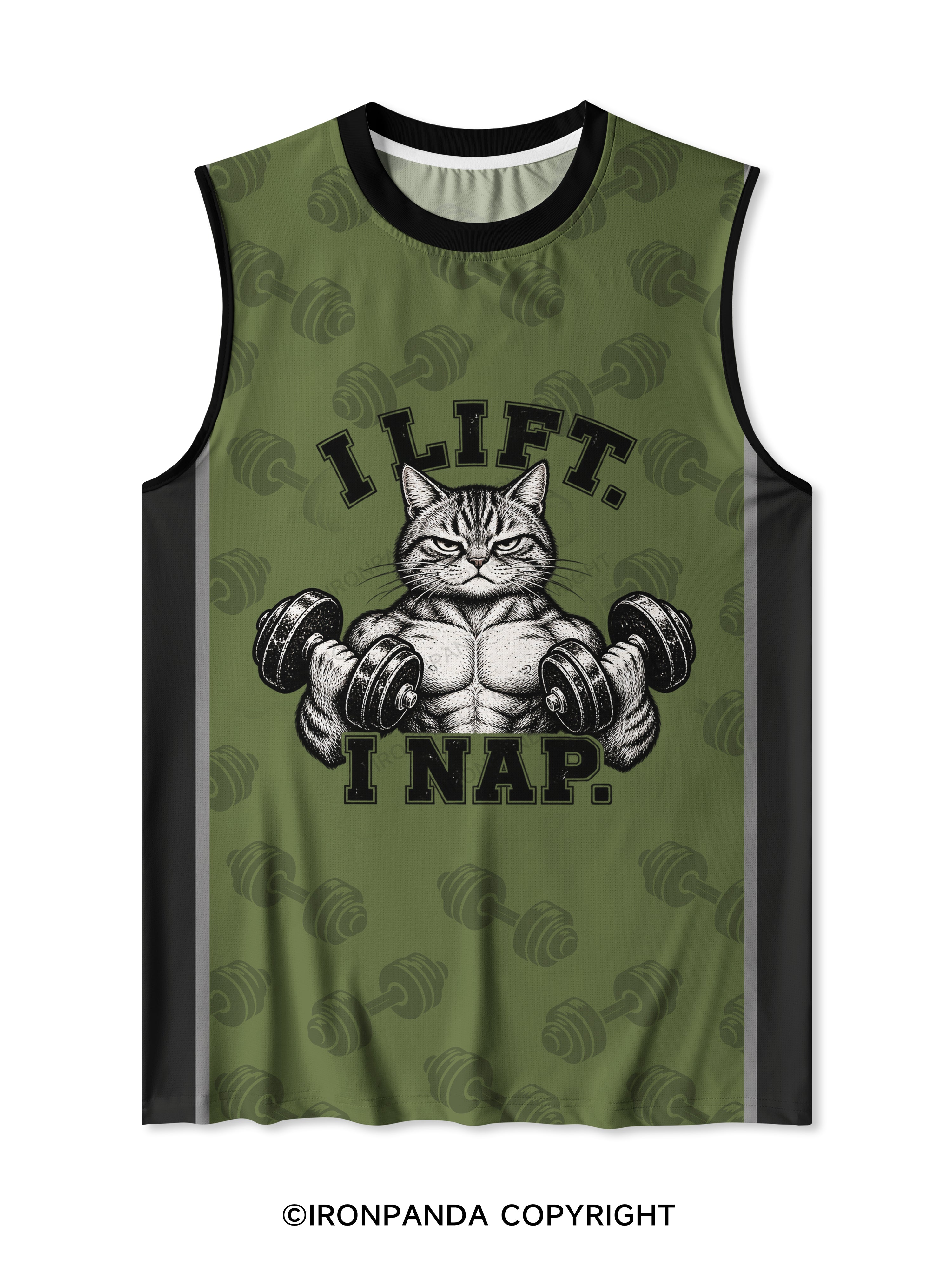 I LIFT.I NAP. Quick-Dry Mesh Tank