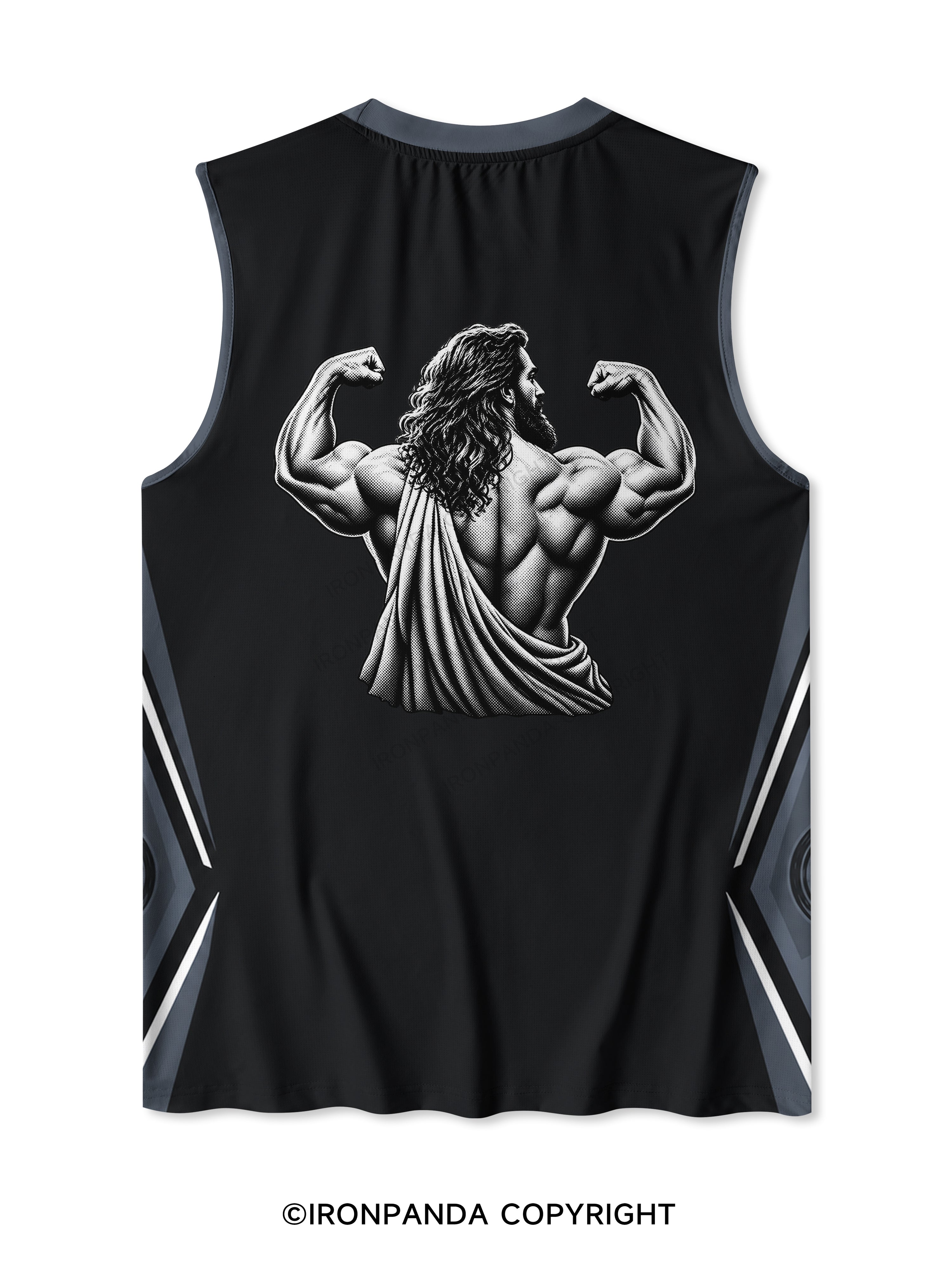 hallowed be thy gains Quick-Dry Mesh Tank