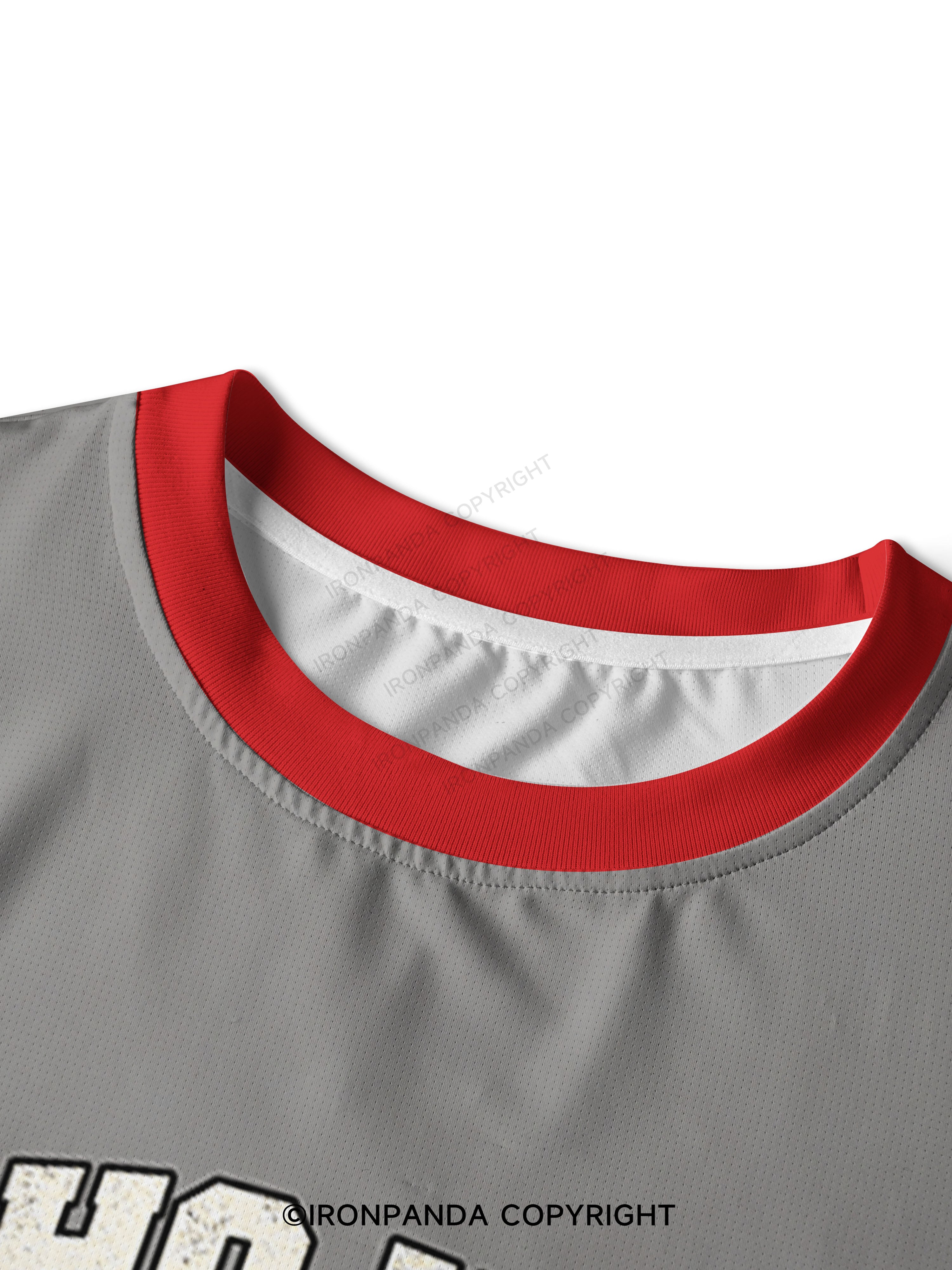 HO HO HOLD THE PLANK FUNNY CHRISTMAS Quick-Dry Mesh Tank