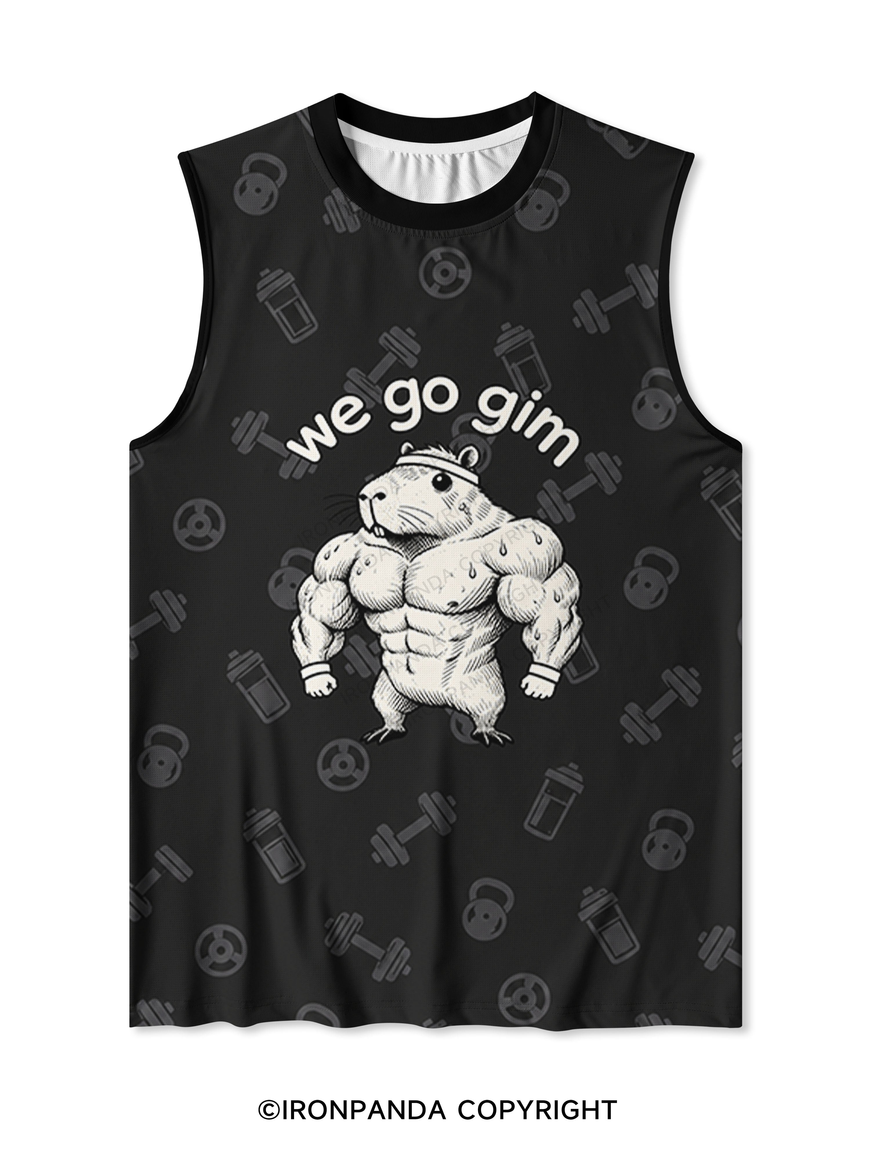 we go gim funny Quick-Dry Mesh Tank
