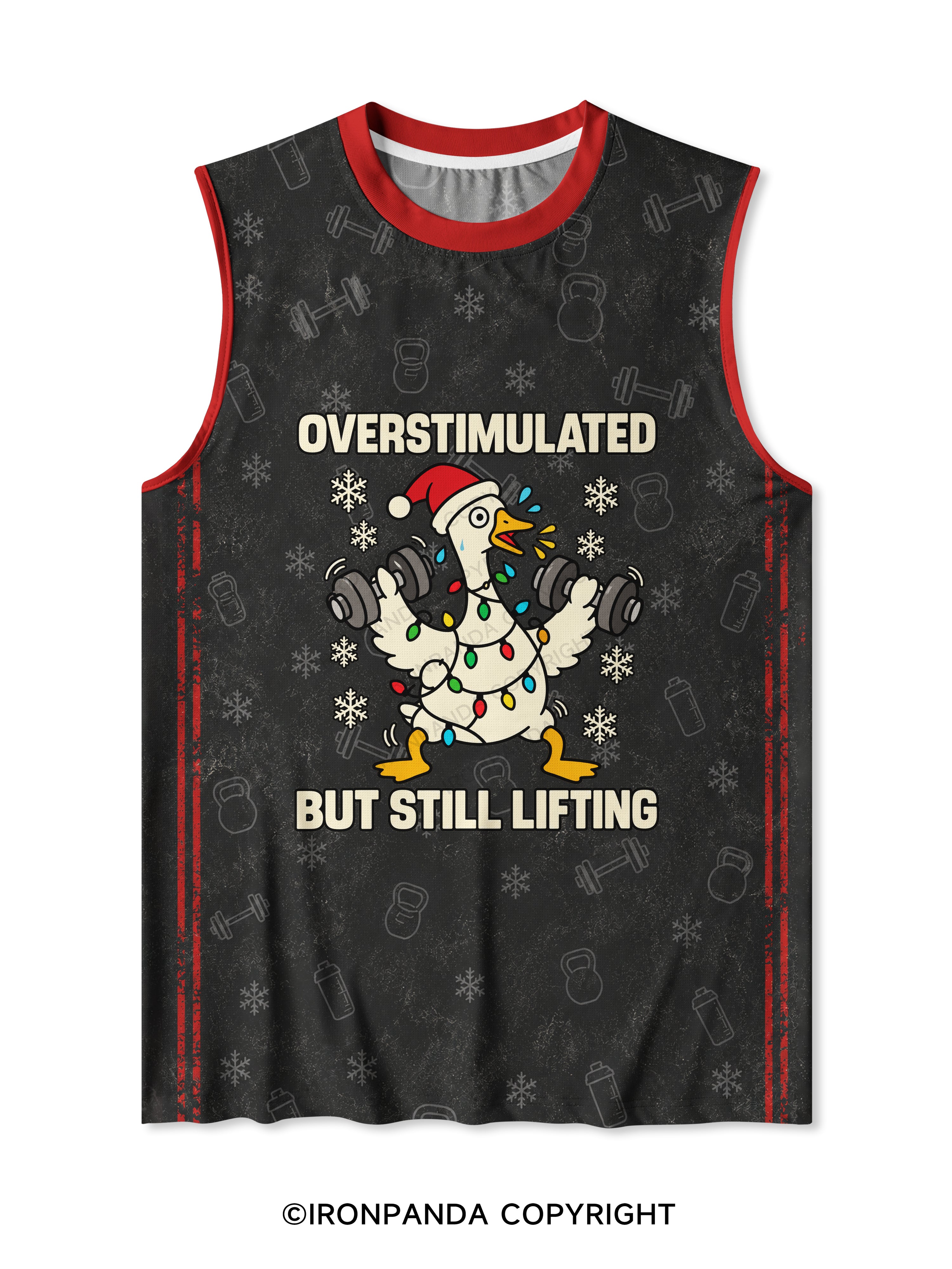 OVERSTIMULATED BUT STILL LIFTING Quick-Dry Mesh Tank