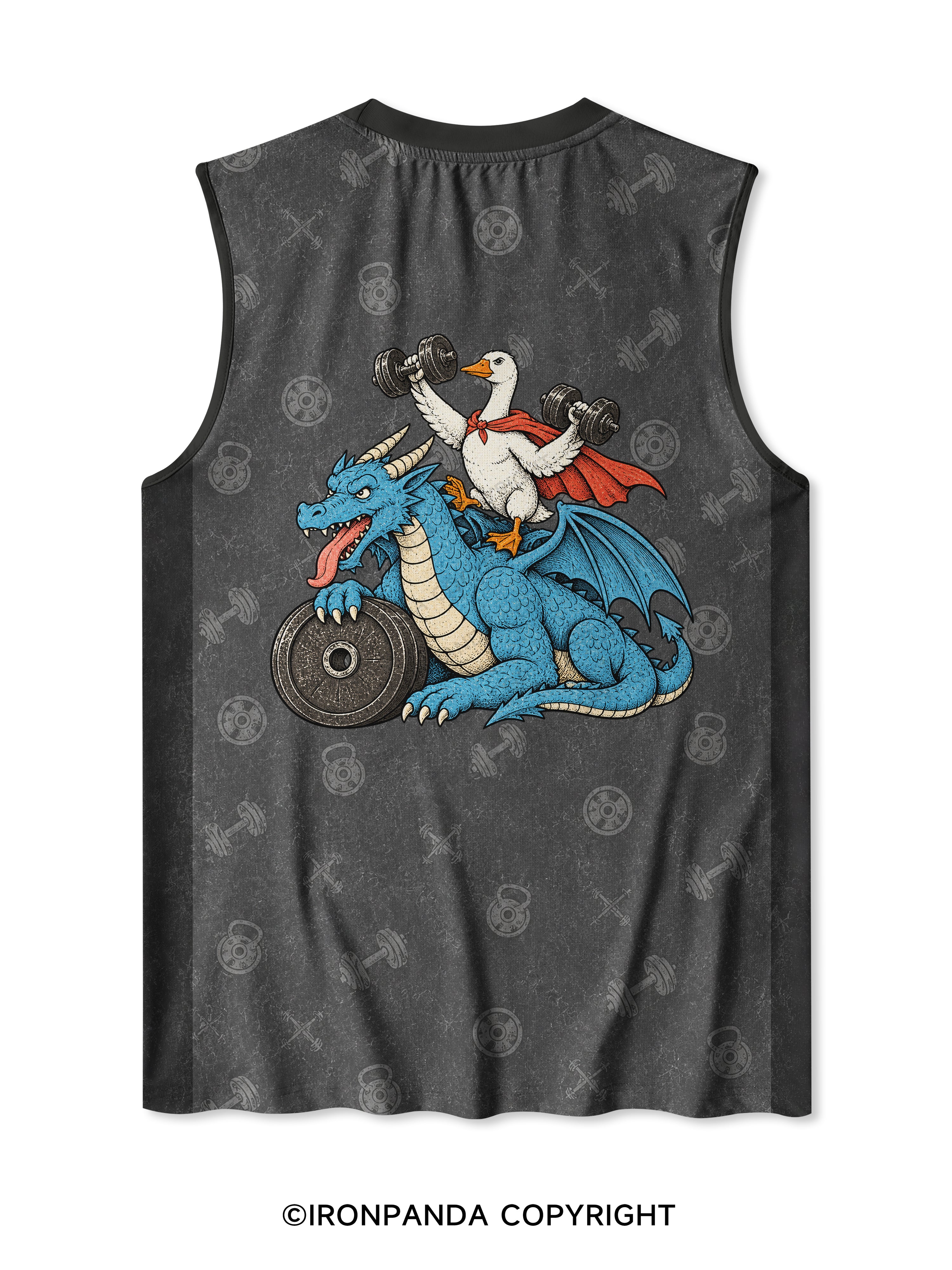 I WILL SUCCEED BECAUSE I AM INSANE FUNNY GOOSE DRAGON Quick-Dry Mesh Tank